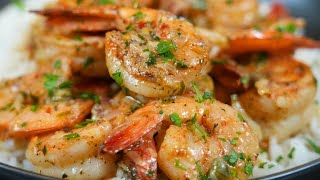 The Most Flavorful Garlic Butter Shrimp Ever  Quick amp Easy Dinner Recipe [upl. by Enyrhtak]