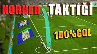 100 KORNERDEN GOL ATMA TAKTİKLERİ 🔥 EFOOTBALL 2025 MOBİLE [upl. by Berkshire]