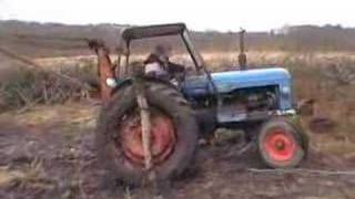 Fordson tractor stuck in the mud [upl. by Acemaj217]