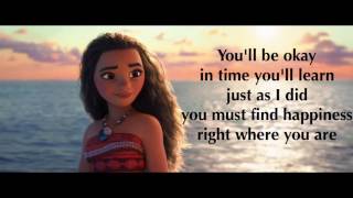 Moana  Where You Are Lyrics [upl. by Armington]