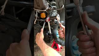 Ford F350  Stabilizer Bar Link Replacement [upl. by Aihsat]