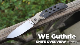 WE Guthrie Folding Knife  5Minute Review  Atlantic Knife [upl. by Anaujahs]