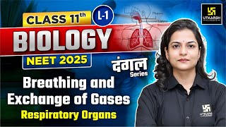 Class 11 Biology  Breathing and Exchange of Gases  NEET 2025  L1  Dr Ronak Maam [upl. by Kikelia]