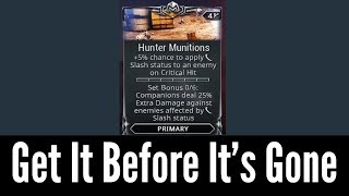 Hunter Munitions Is Broken Warframe [upl. by Hanleigh]