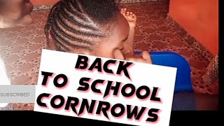 LEARN HOW TO DO EASY amp SIMPLE BACK TO SCHOOL CORNROWS BRAIDS  BEGINNERS FRIENDLY [upl. by Attenauq827]