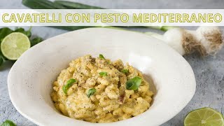 Cavatelli con pesto mediterraneo  Ricetta Tradizionale  Chef Deg  Saporie [upl. by Milore]