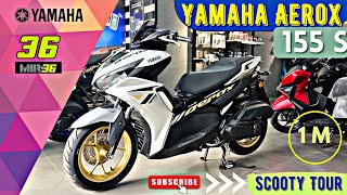 New Yamaha Aerox 155 S 2024 Launched with Smart Key  Price Mileage Features amp Specs Breakdown [upl. by Sybil]