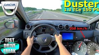 2022 Dacia Duster 13 TCe 150 4x4 150 PS TOP SPEED AUTOBAHN DRIVE POV [upl. by Nytsua]