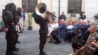 La fanfara dei bersaglieri Nulli Secundus allinaugurazione del museo [upl. by Len]