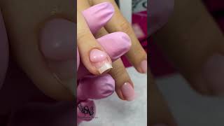 Polygel  Recubrimiento sobre uña natural💞 nails nailartdesigns naildesign nailstyle manicure [upl. by Tisha93]