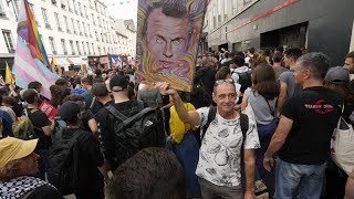 Thousands protest across France against Macrons choice of PM [upl. by Nicholas323]