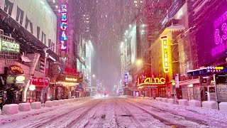 New York Citys Major Snowstorm in 5 Years [upl. by Analos]