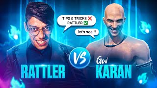 Gw Karan Vs Rattler🥵One Gun One Round Challange 😭 [upl. by Teplitz221]