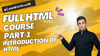 HTML full course part1 Introduction of HTML [upl. by Lavine575]