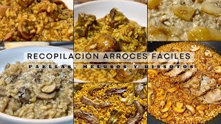 ARROCES FÁCILES PARA TRIUNFAR RECOPILACIÓN Mis mejores paellas melosos y risottos [upl. by Aisyat530]