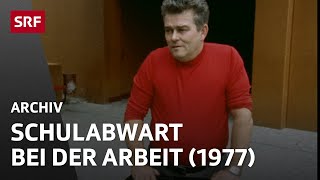 Porträt Hausmeister an einer Schule 1977  Berufe die es so nicht mehr gibt  SRF Archiv [upl. by Adan]