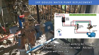 1HP GOULDS WATER PUMP REPLACEMENT [upl. by Nadruoj]