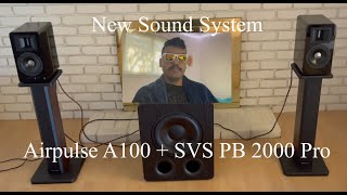 New Sound System Review  Airpulse A100  SVS PB 2000 Pro [upl. by Nnaerb]