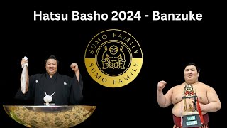 Sumo  Banzuke  Hatsu Basho  Grand Sumo January tournament 2024 sumo [upl. by Pollack]