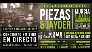 PIEZAS amp JAYDER  MELANCHOLIA TOUR EN MURCIA CONCIERTO COMPLETO [upl. by Radnaxela]