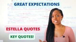 Estella Character Quotes amp WordLevel Analysis  quotGreat Expectationsquot GCSE English Revision [upl. by Sievert800]