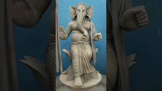 Deva Shree Ganesha❤️🥰  How to make Ganesha idol made of clay Ganesha makingGanesha clayGanesha [upl. by Yasmeen]