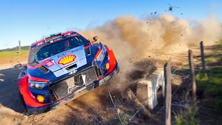 Best of WRC Rally Chile 2023  Crashes Action and Raw Sound [upl. by Ojyllek]