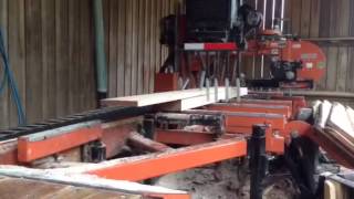 Hobby Hardwood Alabama and Woodmizer LT40 sawing red oak [upl. by Austin447]