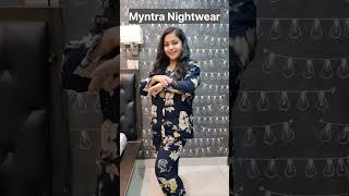 Myntra Night Wear Haul 2024  Night Suit Haul  YT Shorts [upl. by Ellicott]