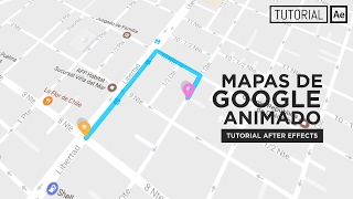 Mapas Animado Google Maps  Tutorial After Effects Español [upl. by Egiedan456]