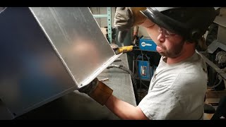 Building our Custom aluminum hydraulic tanks [upl. by Treharne]