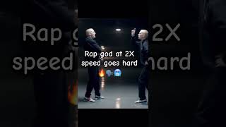 Rap god at 2x speed viralfypeminemjuice wrld popular [upl. by Charmian]