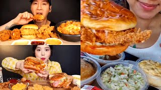 ASMR Best KFC Fast Food Mukbang No Talking Eating Sounds [upl. by Bernat]