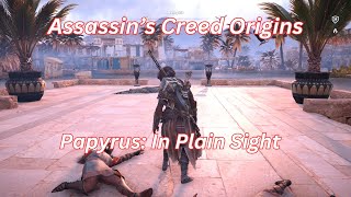 Assassins Creed Origins Papyrus In Plain Sight [upl. by Aserehc]