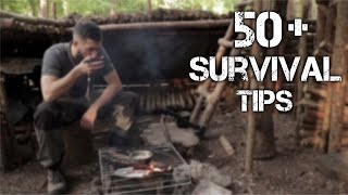 Survive the Wild 50 Survival Tips amp Bushcraft Skills [upl. by Atinek]