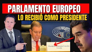 MADURO MOLESTO PORQUE PARLAMENTO EUROPEO RECIBIÓ COMO PRESIDENTE A EDMUNDO GONZÁLEZ [upl. by Schaaff43]