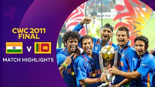 Cricket World Cup 2011 Final India v Sri Lanka  Match Highlights [upl. by Arnaldo]