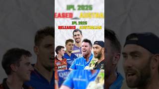 5 Australian Players जिन्हे IPL 2025 मे Release किया जायेगा shorts ipl [upl. by Weinert]