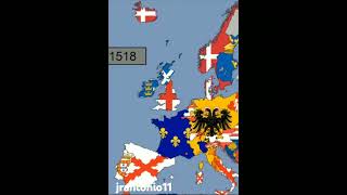 Evolução da Europa Ocidental parte 5 14581574history shortvideo map [upl. by Dygal]