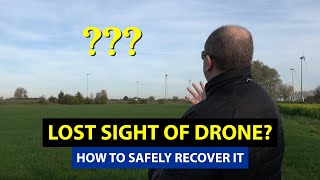 How to safely recover a drone you lost sight of [upl. by Yasmine]