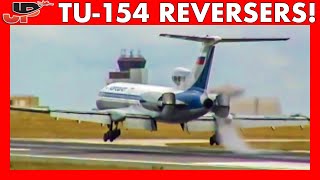 Tupolev 154 Reverses Power Before Touchdown [upl. by Beesley235]