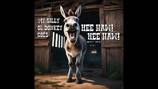 My Silly Ol Donkey Goes Hee Haw Hee Haw  Hilarious AI Country Song 🤠🐴🤣 [upl. by Noyr194]