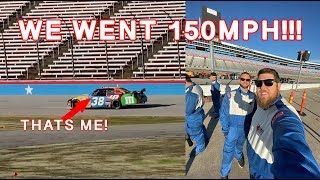 Driving a Real NASCAR Race Car 150 MPH at Texas Motor Speedway [upl. by Ocirnor135]