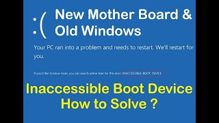 Stop Blue Screen Errors Now Quick and Simple Fix for Inaccessible Boot Device  Windows 10 11 [upl. by Sparks]