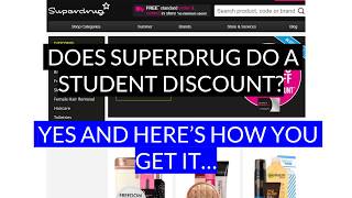 Superdrug Student Discount [upl. by Layor352]