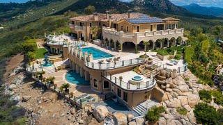 9995000 Palatial mountaintop estate in El Cajon California offers a unique and stunning view [upl. by Seyer713]