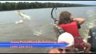 Bowfishing Flying Carp Extreme NonStop Action [upl. by Zink]