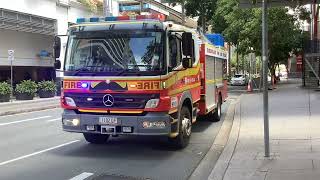 QFRS 501A 1421 501B 1102QF At Southbank AFA [upl. by Odeen]