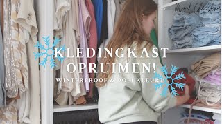 Kledingkast opruimen 👗 Winterproof maken amp gaat al mijn kleur weg 🧹🩷 [upl. by Sadiras]