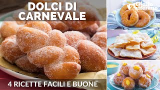 DOLCI DI CARNEVALE FRITTI 4 RICETTE DA PROVARE [upl. by Connett]